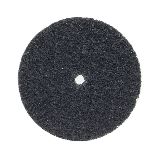 Norton® 4" X 1/2" Extra Coarse Grade Silicon Carbide Bear-Tex Rapid Strip Black Non-Woven Arbor Hole Disc