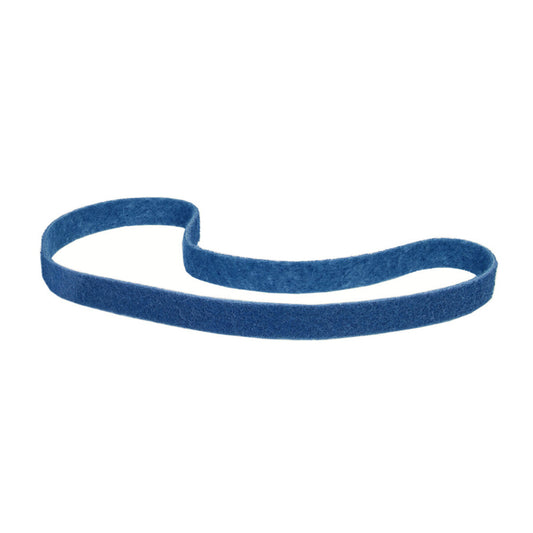 Norton® 4 1/2" X 5/8" Very Fine Grade Aluminum Oxide Bear-Tex Rapid Prep Blue Non-Woven Narrow Benchstand Belt