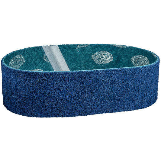 Norton® 4 1/2" X 5/8" Very Fine Grade Aluminum Oxide Aggregate Bear-Tex Vortex Rapid Prep Blue Non-Woven Narrow Benchstand Belt