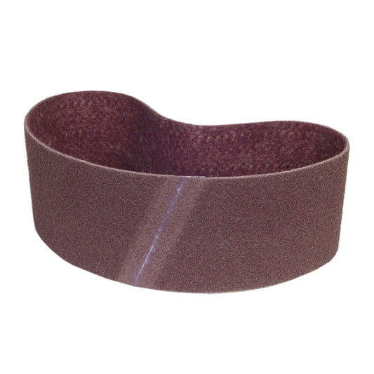 Norton® 4 1/2" X 5/8" Medium Grade Aluminum Oxide Bear-Tex Rapid Prep Red Non-Woven Narrow Benchstand Belt