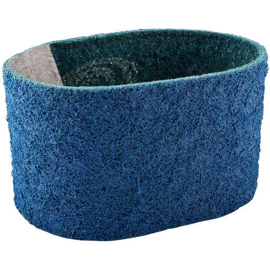 Norton® 4 1/2" X 5/8" Very Fine Grade Aluminum Oxide Aggregate Bear-Tex Vortex Rapid Prep Blue Non-Woven Portable In-Line Belt