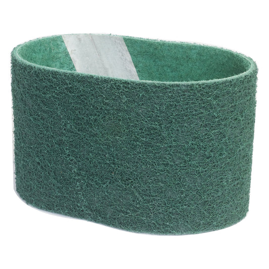 Norton® 4 1/2" X 5/8" Fine Grade Aluminum Oxide Bear-Tex Rapid Prep Green Non-Woven Portable In-Line Belt