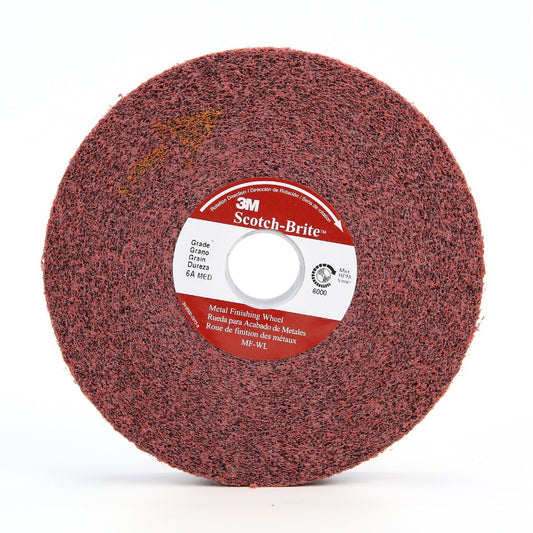 3M™ 8" X 2" X 3" Fine Grade Aluminum Oxide Scotch-Brite™ Red Disc