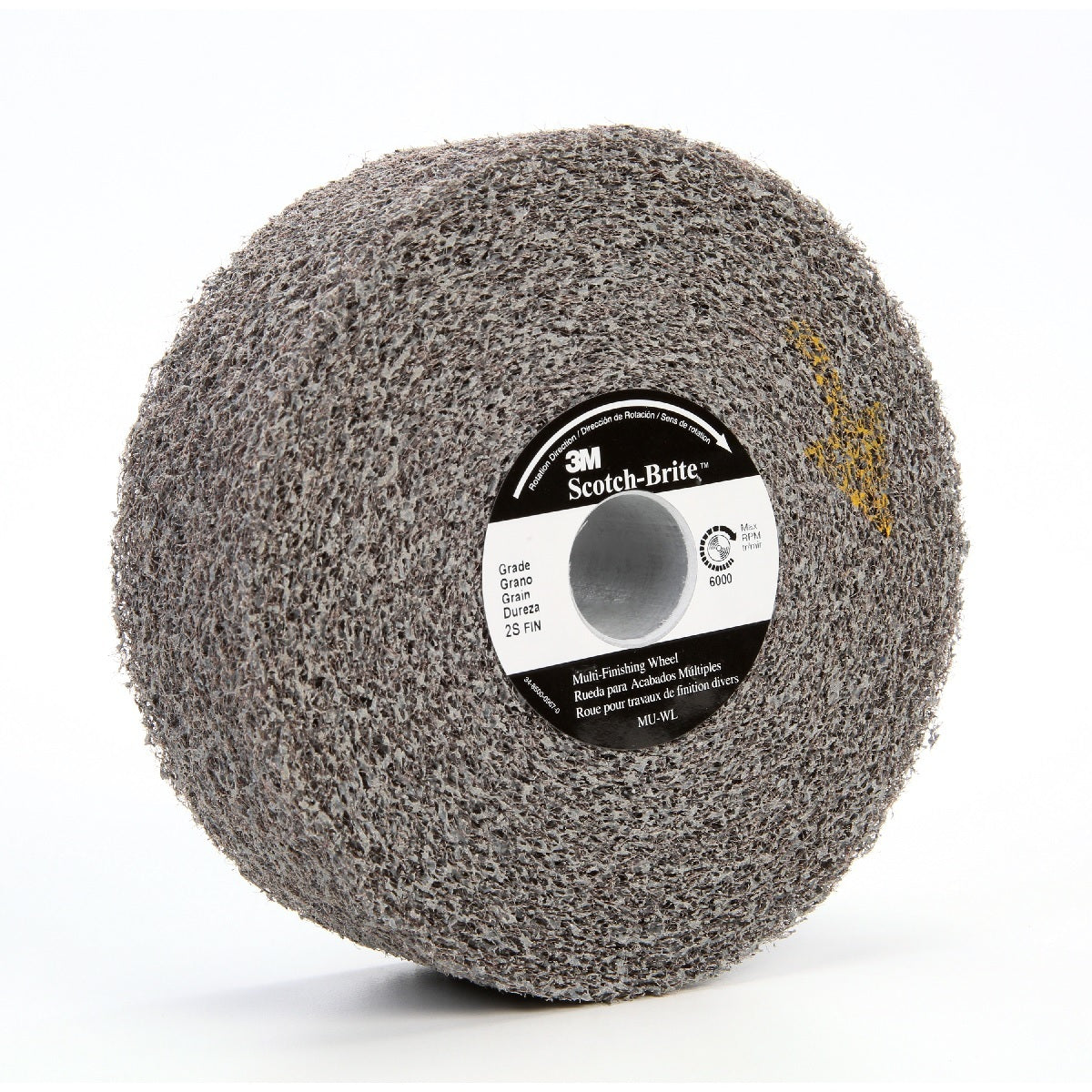 3M™ 12" X 1" X 5" Medium Grade Silicon Carbide Scotch-Brite™ Gray Disc