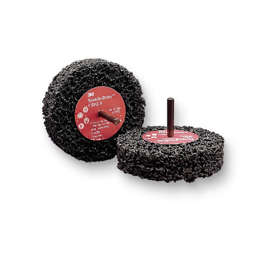 3M™ 4" X 1/2" X 1/4" Extra Coarse Grade Silicon Carbide Scotch-Brite™ Black Disc