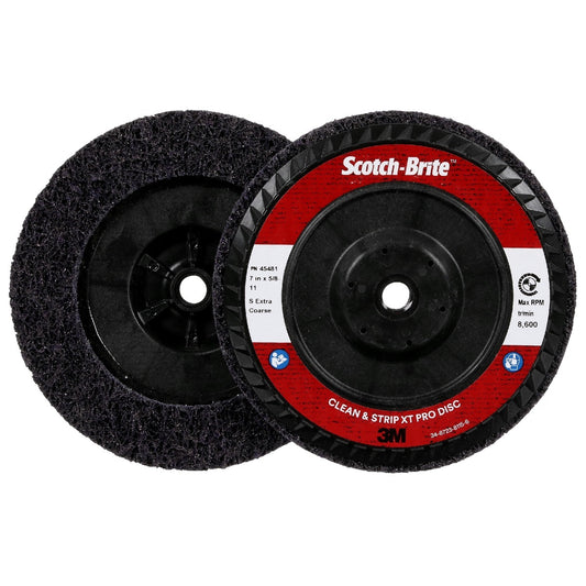 3M™ 7" X 5/8" Extra Coarse Grade Silicon Carbide Scotch-Brite™ Purple Disc