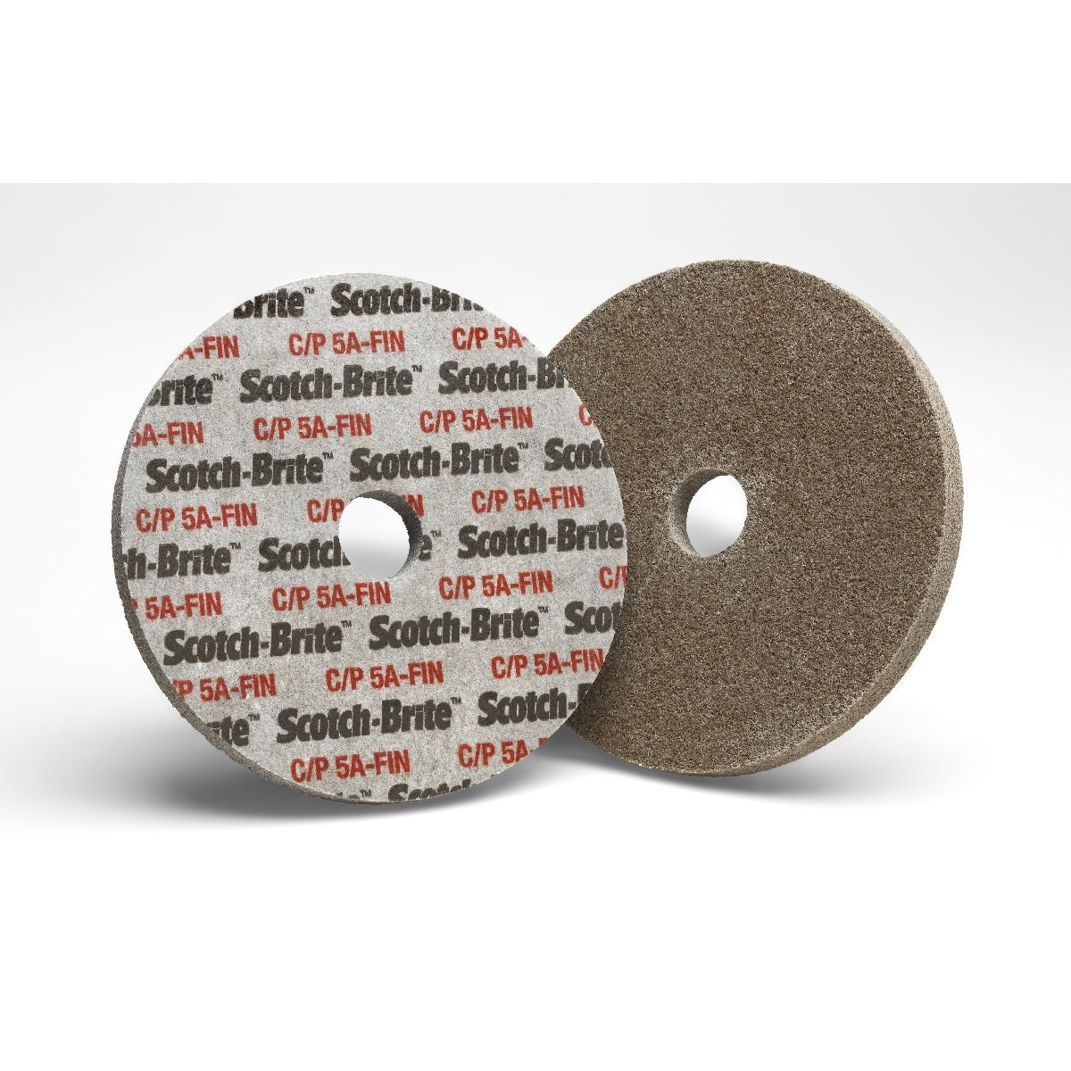 3M™ 3" X 1/2" X 3/8" Fine Grade Aluminum Oxide Scotch-Brite™ Tan Disc