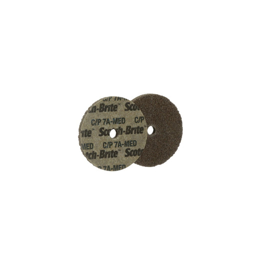 3M™ 4" X 1/4" X 1/4" Fine Grade Aluminum Oxide Scotch-Brite™ Tan Disc