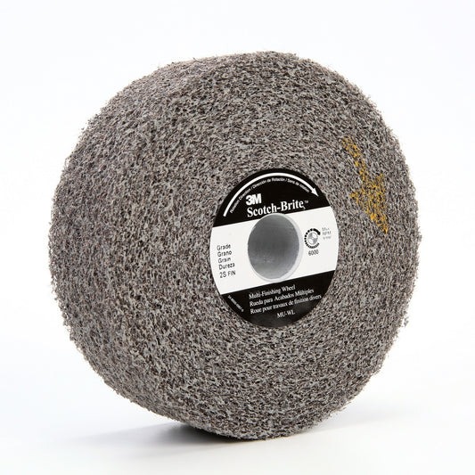 3M™ 6" X 1" X 2" Fine Grade Silicon Carbide Scotch-Brite™ White Disc