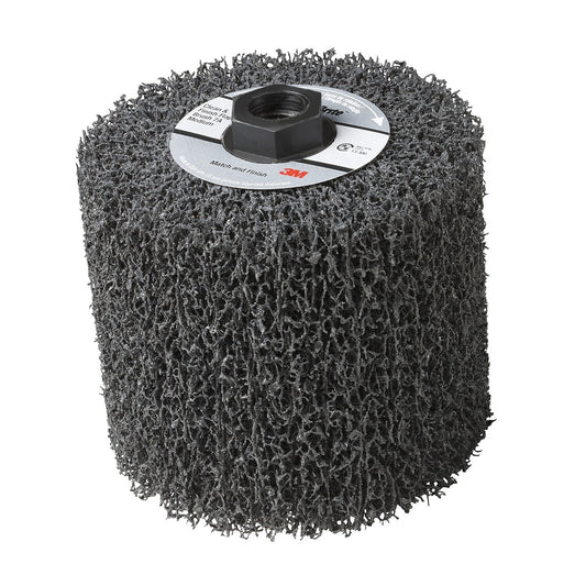 3M™ 4 1/2" X 4" X 5/8" Extra Coarse Grade Aluminum Oxide Scotch-Brite™ Black Brush