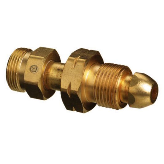 RADNOR™ CGA-510 X CGA-520 Brass Acetylene Cylinder Adapter