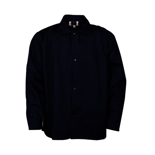 Tillman® Small 30" Navy Blue Westex® FR-7A®/Cotton Flame Resistant Jacket With Snap Closure