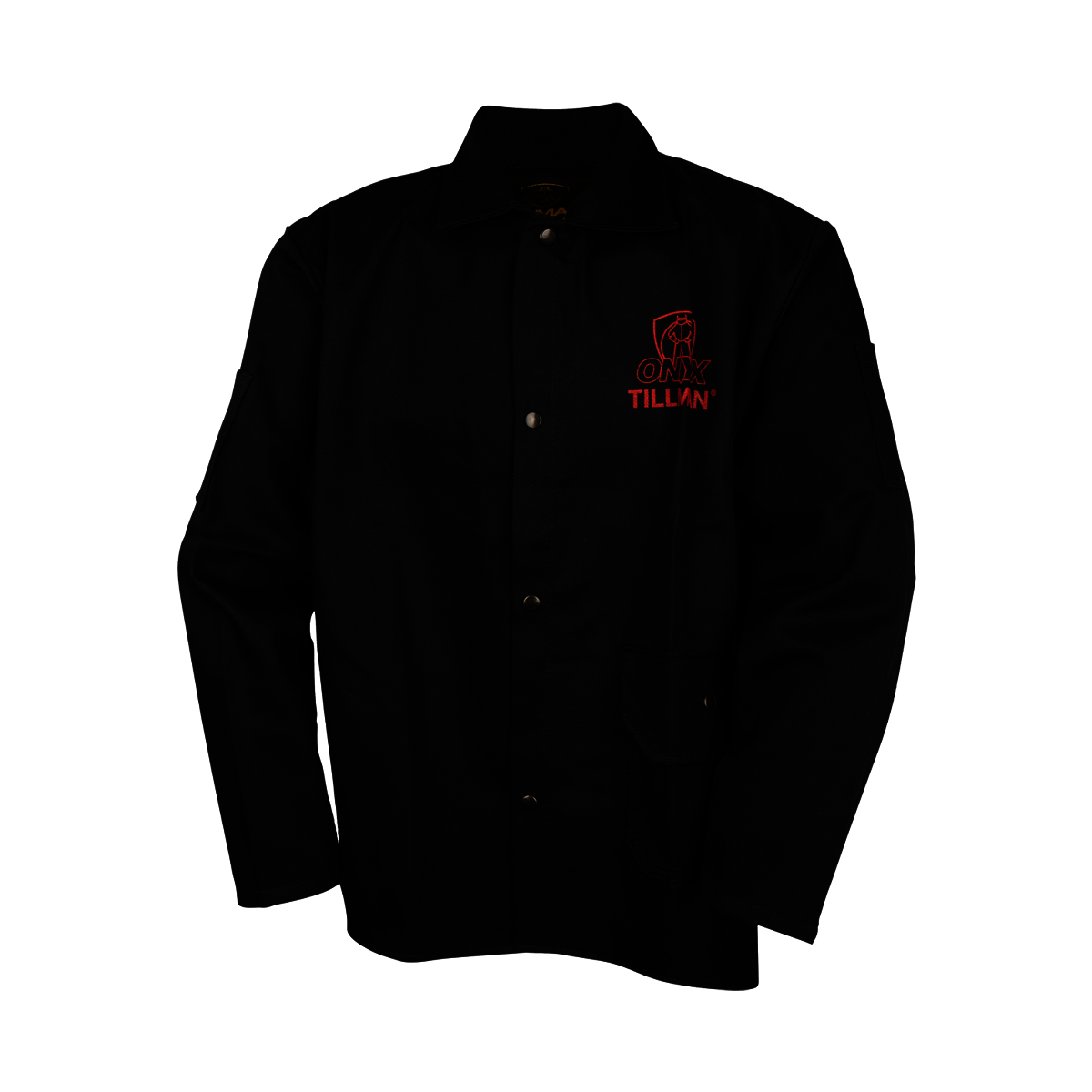 Tillman® Medium Black Westex® FR-7A®/Cotton Flame Resistant Jacket With Snap Closure