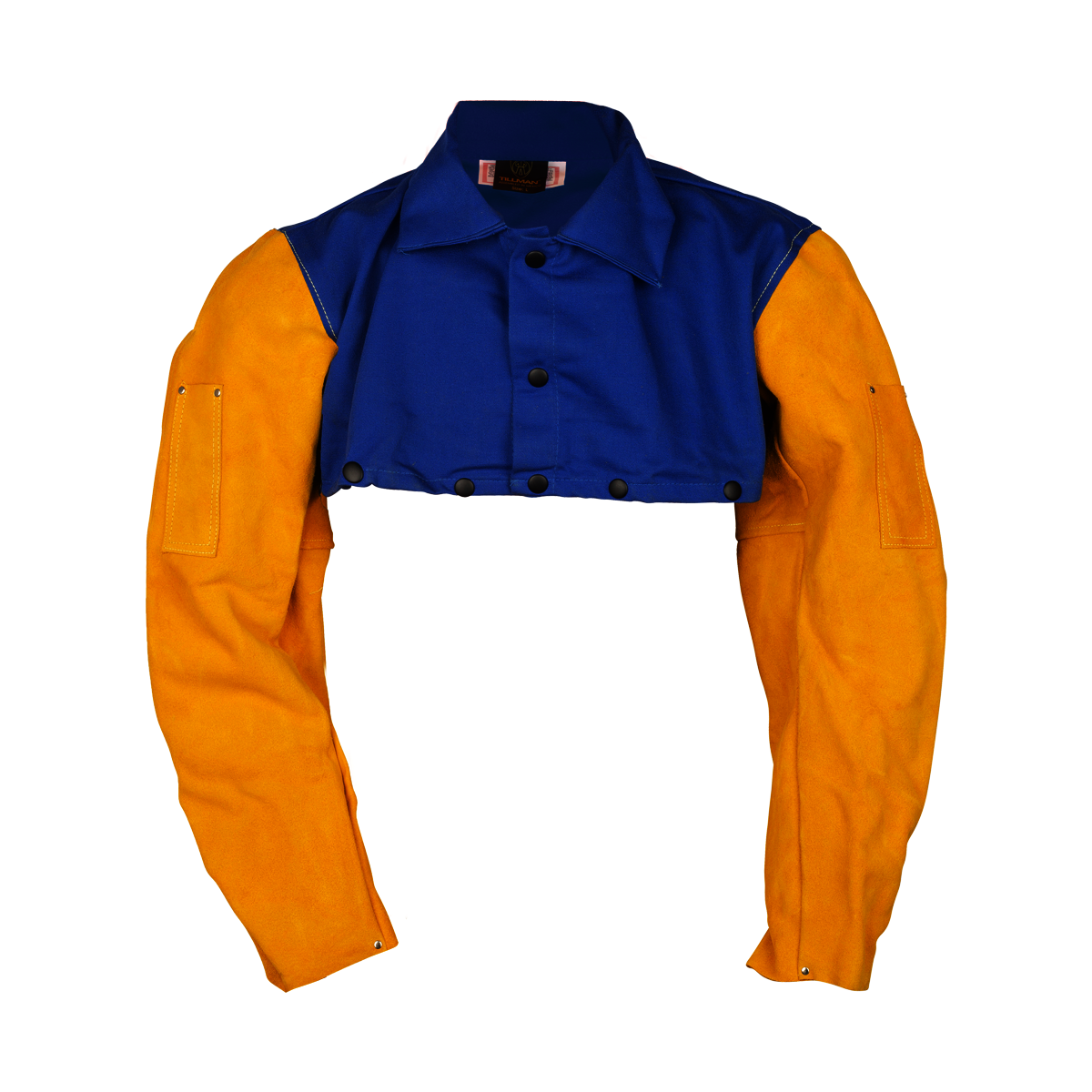 Tillman® Medium Royal Blue Westex® FR-7A®/Cotton Flame Resistant Cape Sleeve With Snap Closure (Bib Not Included)