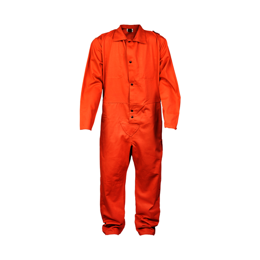 Tillman® 4X Orange Westex® FR-7A®/Cotton Long Sleeve Flame Resistant Coveralls With Snap Closure