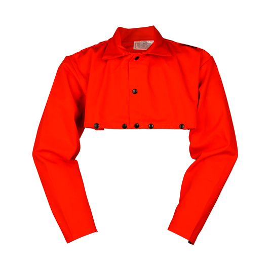 Tillman® 2X Orange Westex® FR-7A®/Cotton Flame Resistant Cape Sleeve With Snap Closure (Bib Not Included)