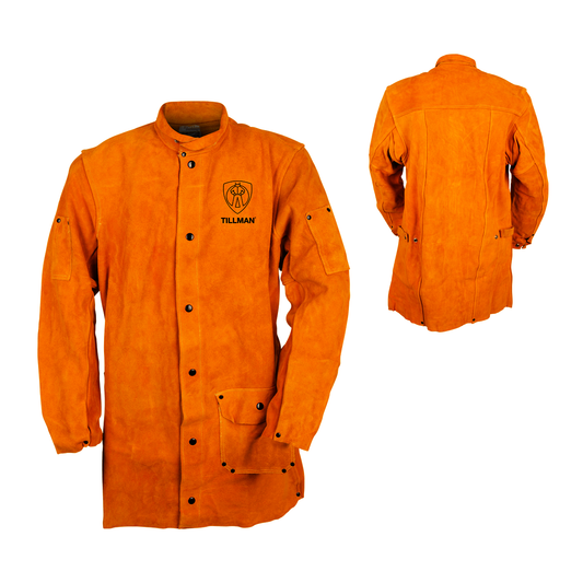 Tillman® X-Large 36" Bourbon Brown Premium Side Split Cowhide Leather Jacket