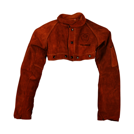Tillman® X-Large Dark Brown Premium Side Split Cowhide Leather Cape Sleeve