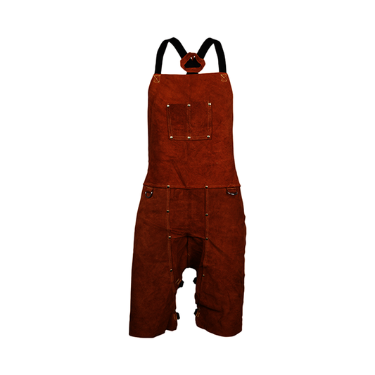 Tillman® 24" X 36" Dark Brown Premium Side Split Cowhide Leather Split Leg Bib Apron