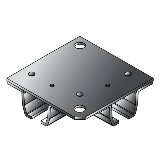 Tillman® Galvanized Steel 90° Right Angle Connector