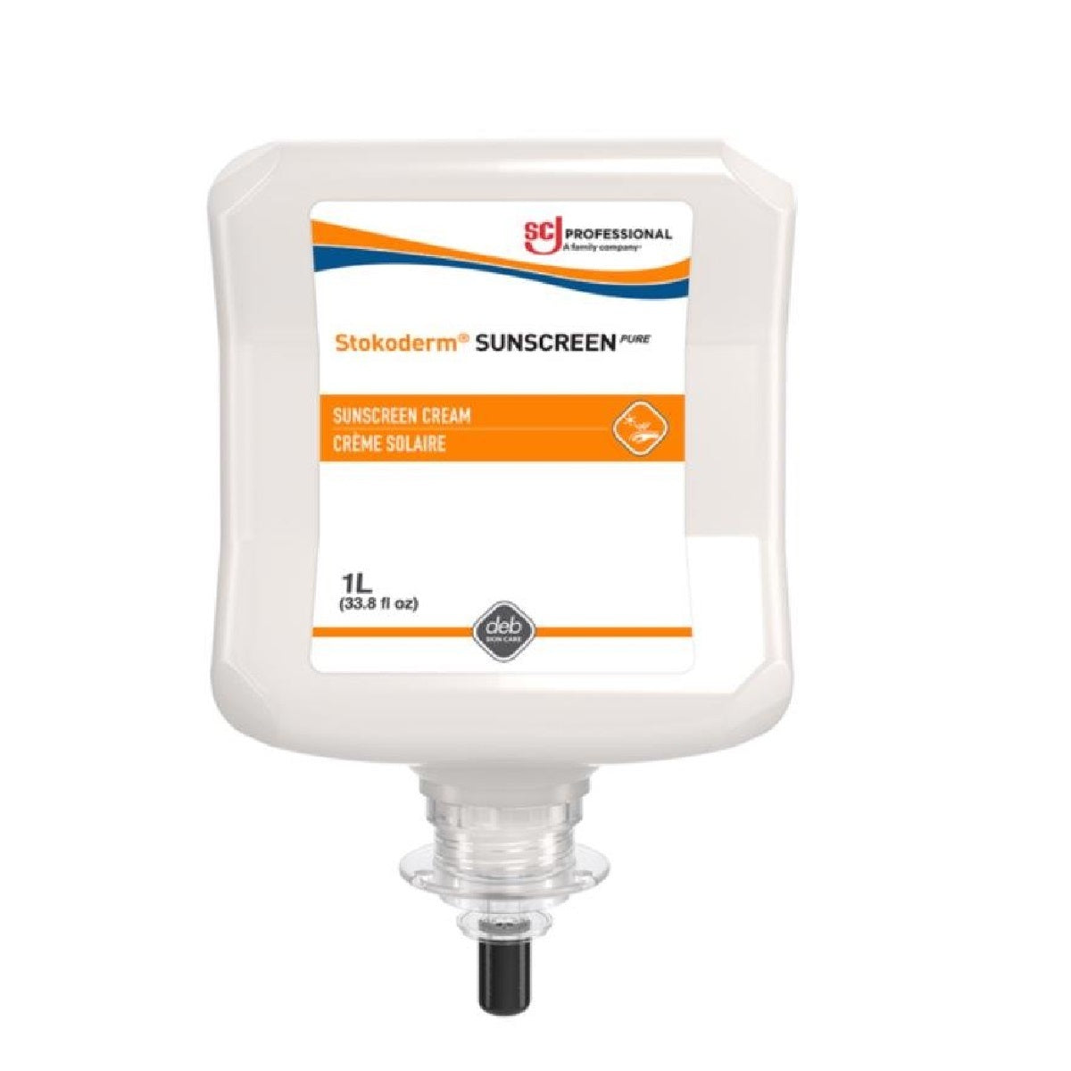 SC Johnson Professional 1 Liter Refill White Stokoderm® Sunscreen Fragrance-Free Sunscreen