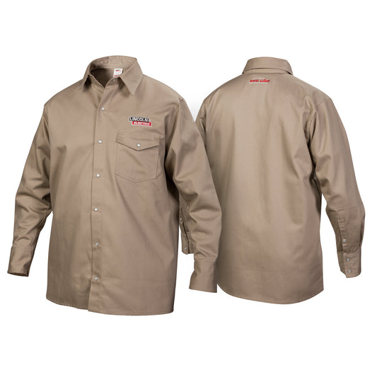 Lincoln Electric® 2X Khaki Cotton Flame Retardant Shirt
