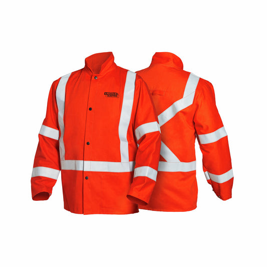 Lincoln Electric® X-Large Hi-Viz Orange Cotton Flame Retardant Jacket