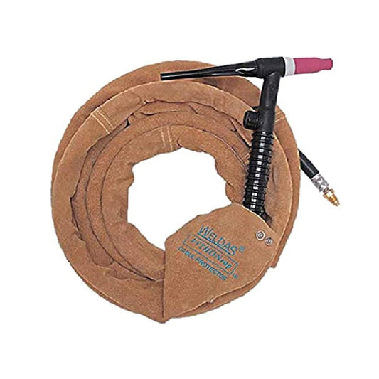 Weldas Tan Select Split Cowhide/Leather Cable Cover (Light Weight Closure Snaps/Kevlar Seams)