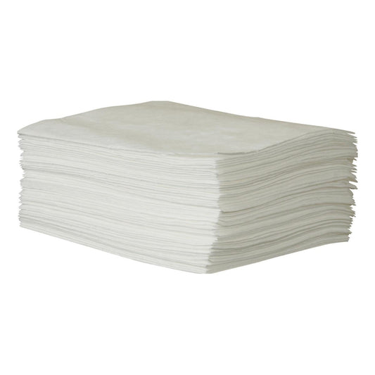 Brady® 30" X 30" ENV® White Meltblown Polypropylene Sorbent Pad