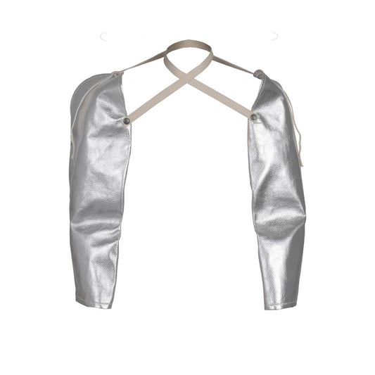 Tillman™ 23" Silver Aluminized Carbon KEVLAR® Sleeves With Elastic At Wrist And Elbow