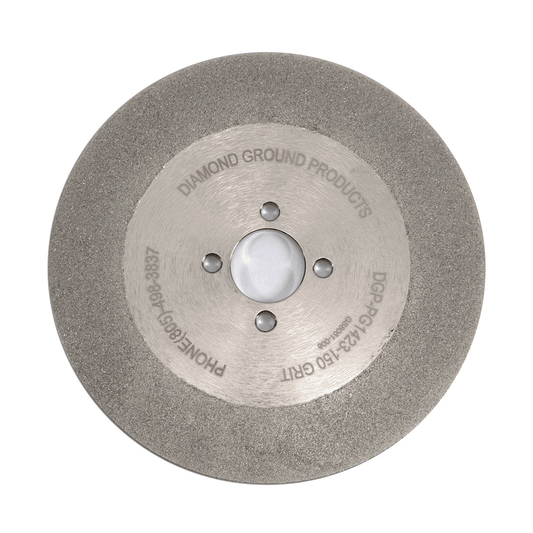Diamond Ground 6" Steel 150 Grit Single Sided Grinding Wheel