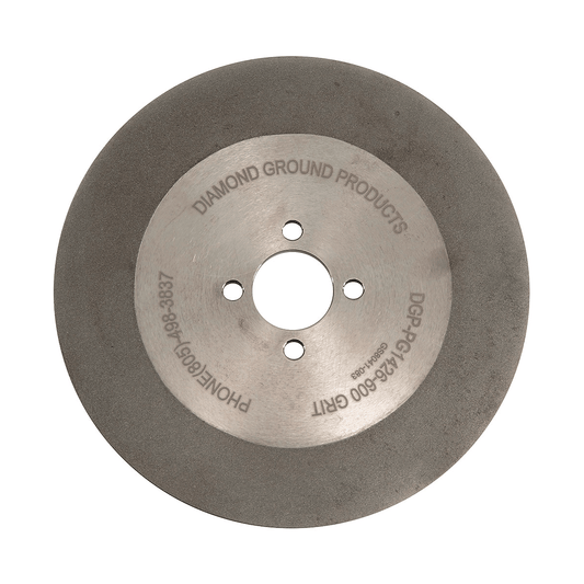 Diamond Ground 6" Steel 600 Grit Single Sided Grinding Wheel