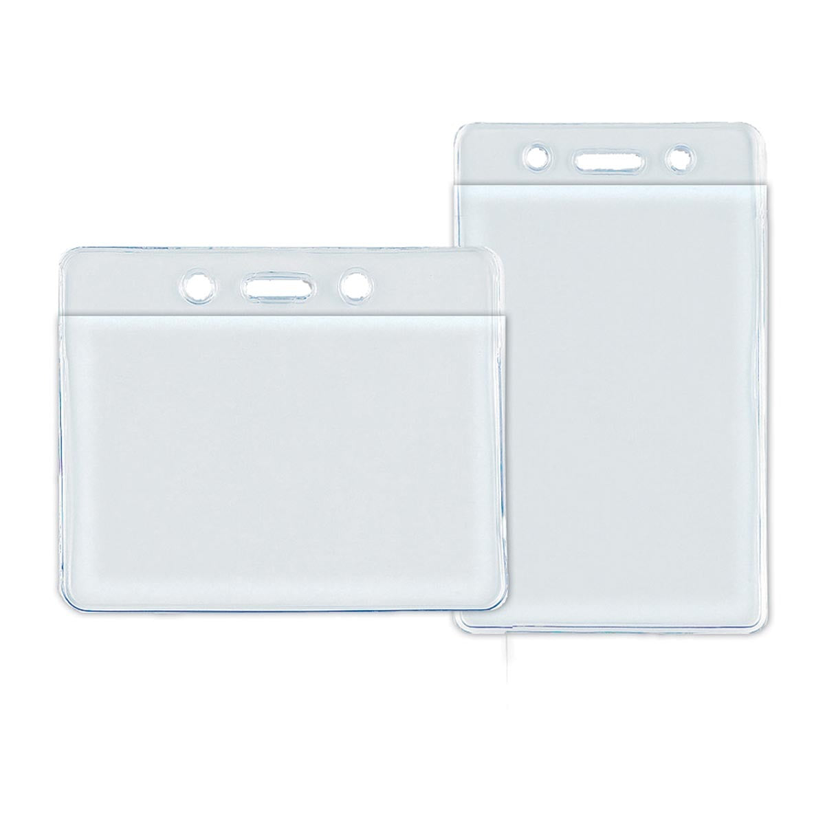 AccuformNMC™ 3 3/8" X 2 3/8" Clear Vinyl Badge Holder