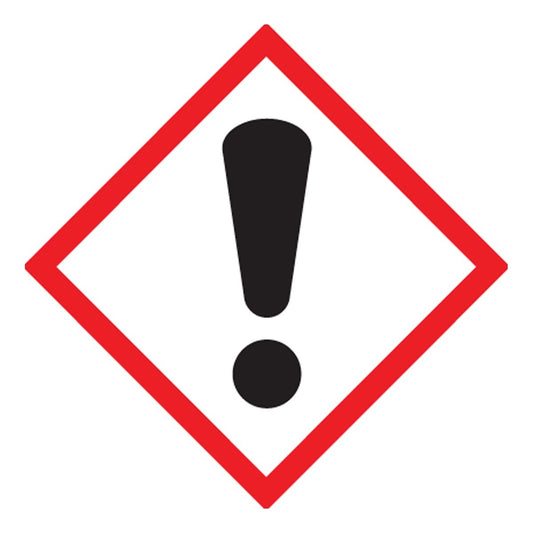 AccuformNMC™ 1" X 1" Red/Black/White Paper GHS Label "EXCLAMATION POINT (Graphic Only)"