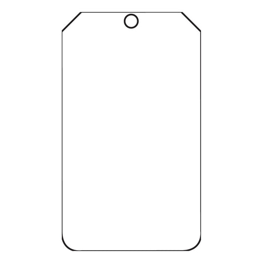 AccuformNMC™ 5 3/4" X 3 1/4" White PF-Cardstock Blank Tag