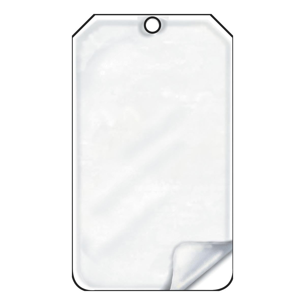 AccuformNMC™ 5 3/4" X 3 1/4" White RP-Plastic Blank Tag