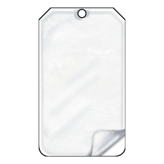 AccuformNMC™ 5 3/4" X 3 1/4" White RP-Plastic Blank Tag