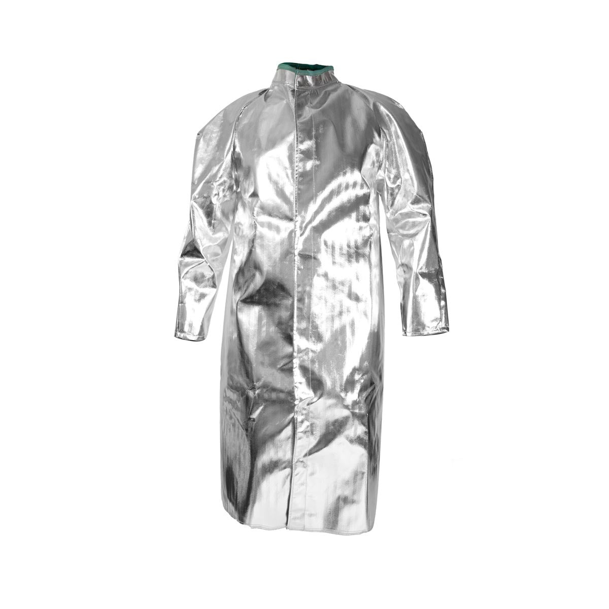 National Safety Apparel Large Silver/Gray Aluminized Acrysil Coat/Jacket With Snap Front Closure