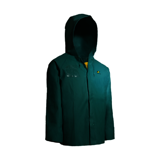 Dunlop® Protective Footwear Medium Green Chemtex .42 mm Nylon, Polyester, And PVC Coat/Jacket