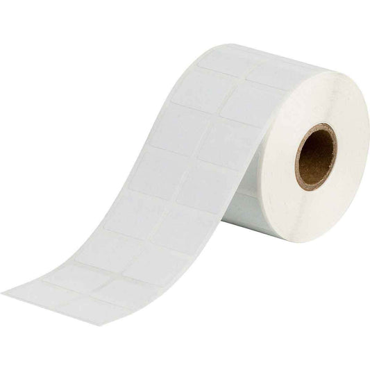 Brady® 0.75" X 1" White FreezerBondz™ Cold-Temperature Application/Cryogenic Storage Polyester Label (2500 Per Roll)
