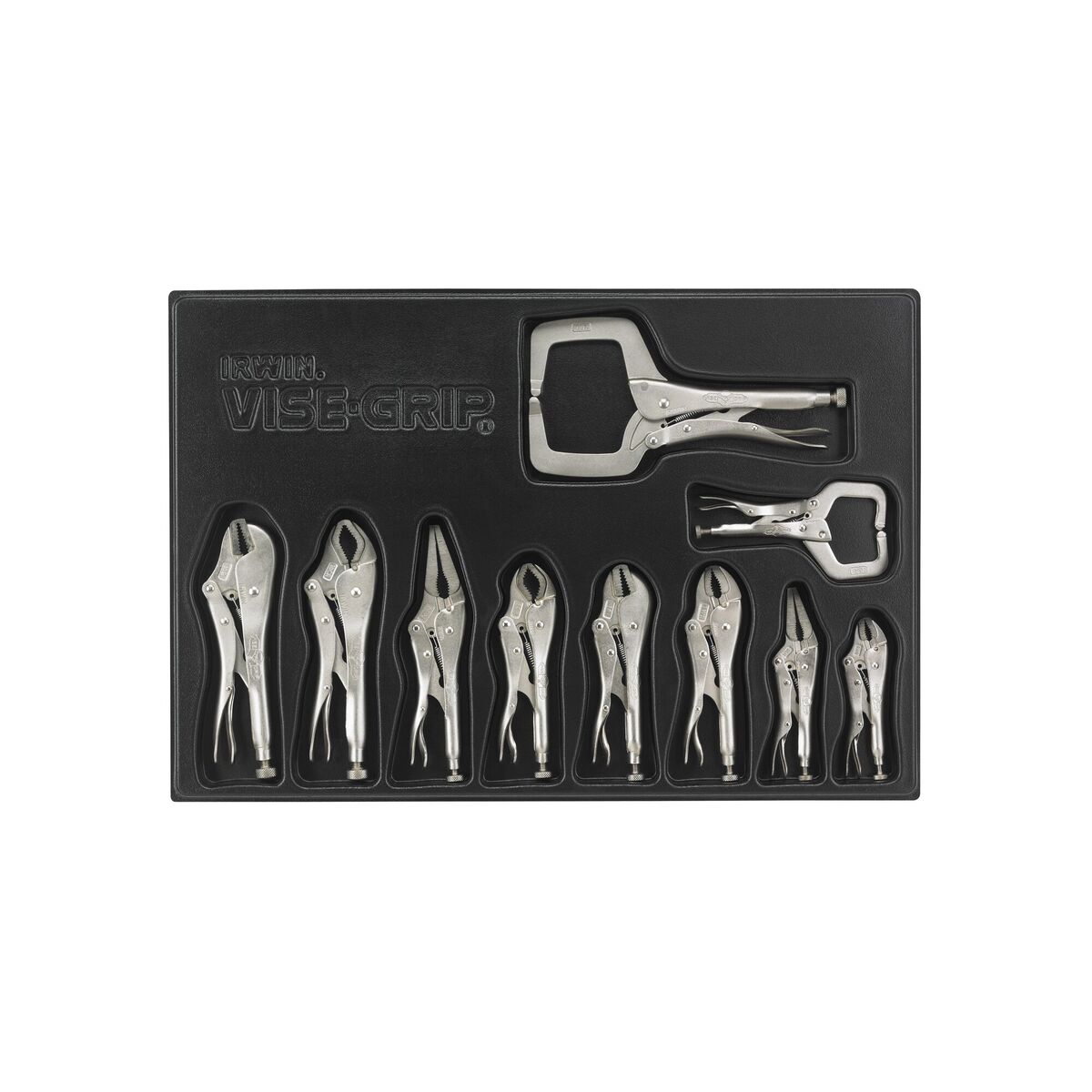 IRWIN® Vise-Grip® 5" - 11" Steel Curved/Straight/Long Nose/Wide Opening Locking Plier Set