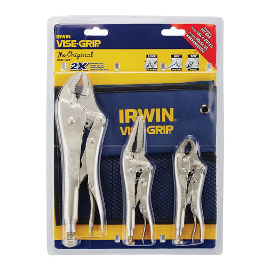 IRWIN® Vise-Grip® 5" - 10" Steel Curved/Long Nose Locking Plier Set