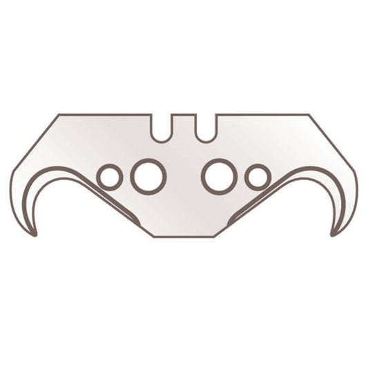 Martor 54 mm X 19 mm X 0.63 mm Carbon Steel ALLFIT HOOK BLADE NO. 98.70 Replacement Blade