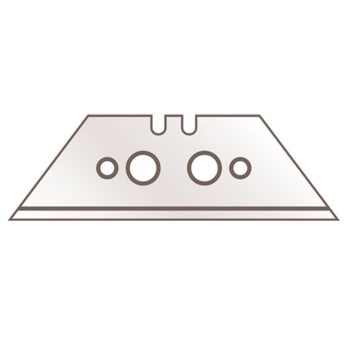 Martor 60 mm X 19 mm X 0.63 mm Carbon Steel ALLFIT TRAPEZOID BLADE NO. 99.70 Replacement Blade