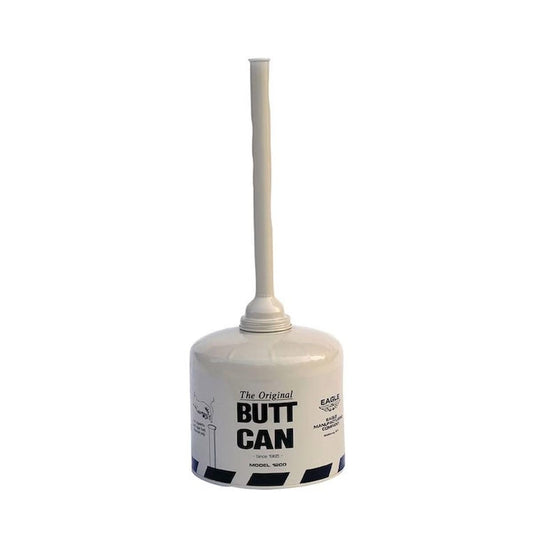 Eagle 5 Gallon Beige Galvanized Steel Cigarette Butt Receptacle