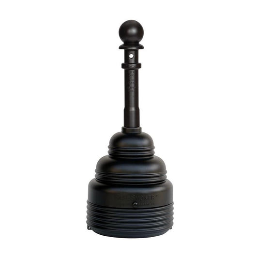 Eagle 4 Gallon Black SafeSmoker™ HDPE Cigarette Butt Receptacle