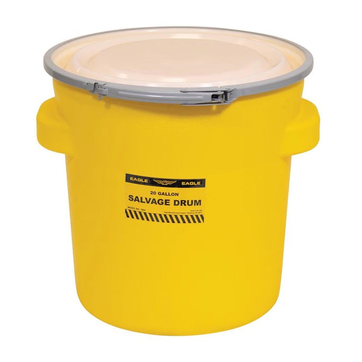 Eagle 20 Gallon Yellow HDPE Drum