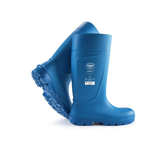 Bekina® Size 10 Steplite EasyGrip S4 Blue 15" Insulated Polyurethane Knee Boots