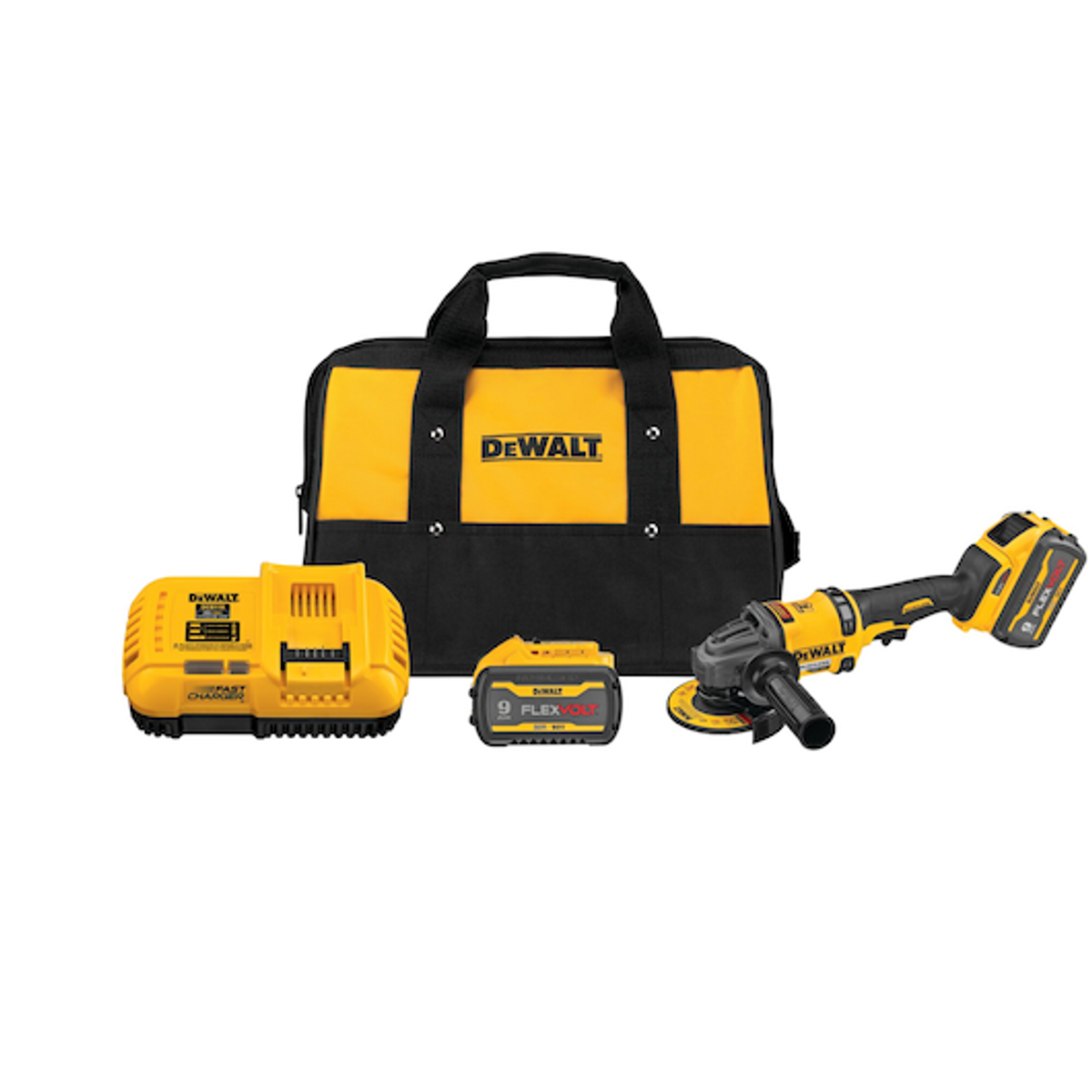 DEWALT DCG418X2 Flexvolt 60V Max Brushless 4-1/2 In. - 6 In. Cordless Grinder With Kickback Brake Kit