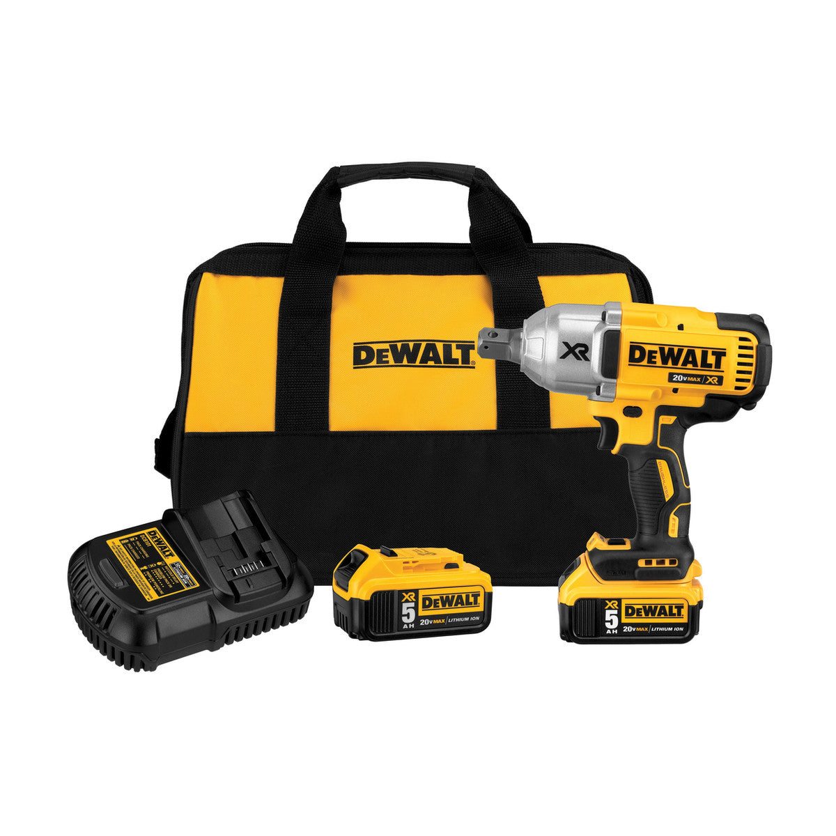 DeWALT DCF897P2  20V MAX XR® 3/4" Compact High Torque Impact Wrench Kit W/ Hog Ring Anvil and (2) Batteries